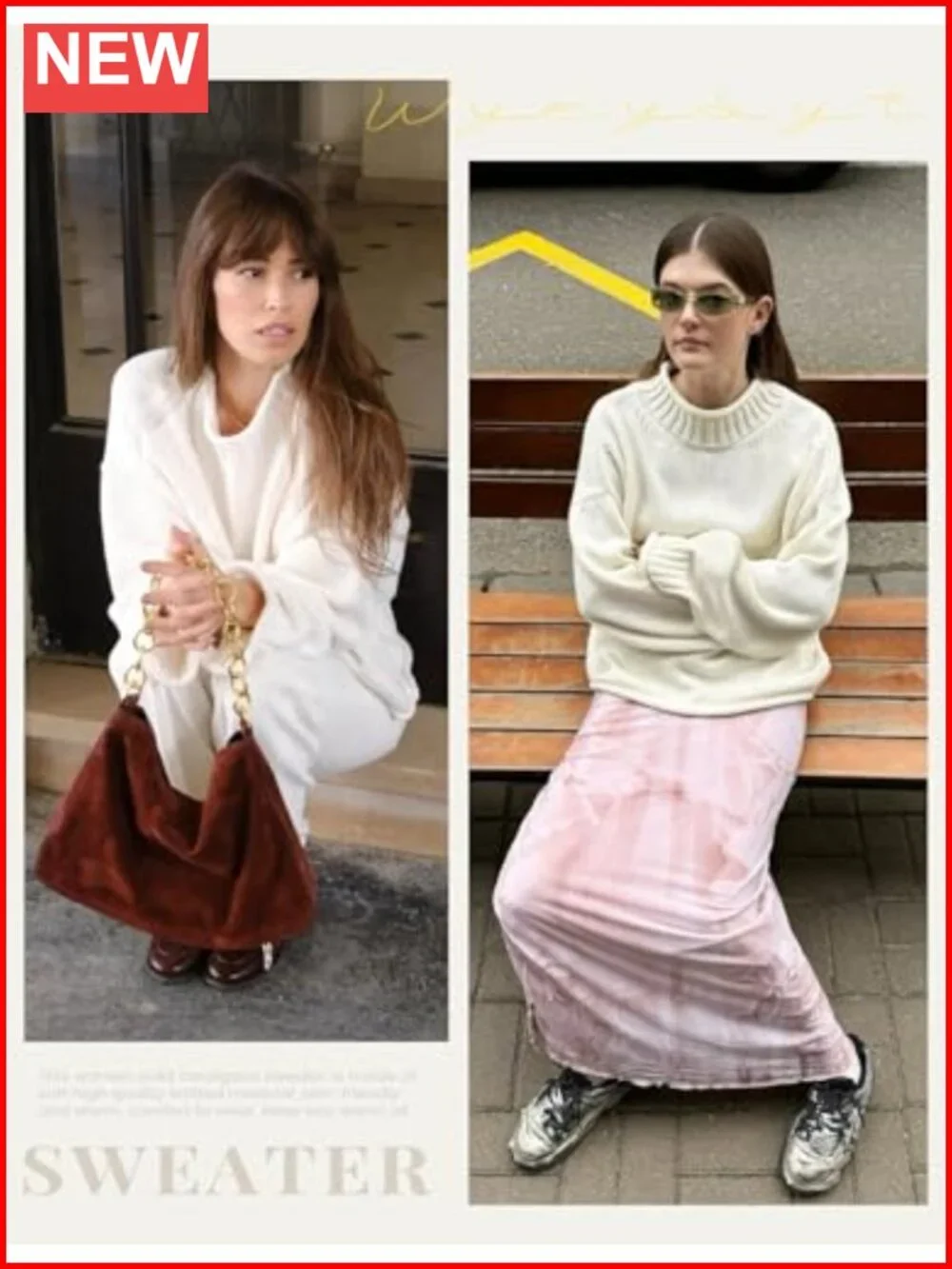 Oversized Rollneck Chunky Cable Knit Sweater Pullover